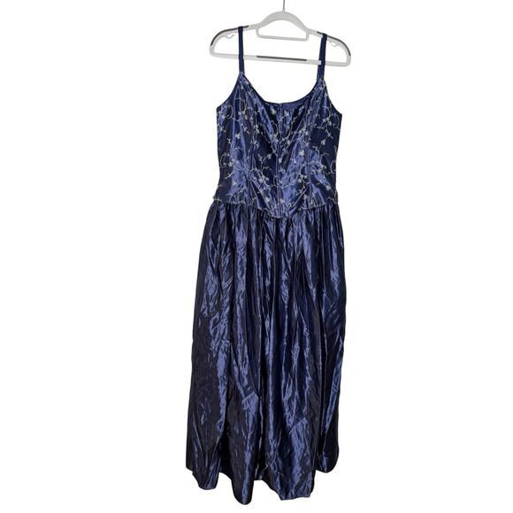 Jessica McClintock Gunne Sax 80s/90s vintage evening ball gown size 13/14 - Picture 1 of 8
